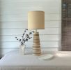 Ziggy Medium Drum Shade | Table Lamp in Lamps by Perch Objects. Item composed of birch wood in boho or minimalism style