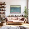 Patrician Lake | Oil And Acrylic Painting in Paintings by Victoria Primicias. Item composed of wood & canvas compatible with minimalism and contemporary style