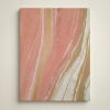 Blush Marble — Abstract Canvas Artwork with Gold Accents | Prints in Paintings by Alpenglow Workshop. Item composed of canvas in boho or minimalism style