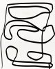 Minimal Abstract line Drawing No. 3 | Drawings by Capricorn Press. Item composed of paper