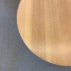Solid Light Oak Circular Coffee Table | Tables by NO AGE FURNITURE STUDIO. Item composed of oak wood