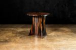 Bent Wood Macassar Ebony Round Table by Costantini, Andino | Side Table in Tables by Costantini Designñ. Item composed of oak wood