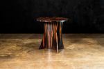 Bent Wood Macassar Ebony Round Table by Costantini, Andino | Side Table in Tables by Costantini Design. Item composed of oak wood