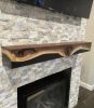 Walnut Suspended River Mantel | Ledge in Storage by TRH Furniture. Item made of walnut