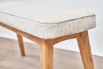 Upholstered CLASIC Design | Bench in Benches & Ottomans by VANDENHEEDE FURNITURE-ART-DESIGN. Item composed of oak wood and fabric in boho or contemporary style