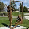 Macro/Micro Discoveries by Clay Enoch, NSG | Public Sculptures by JK Designs and the National Sculptors' Guild | Surprise Lake Middle School in Milton