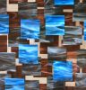 "Electric" Glass and Metal Wall Art Sculpture | Wall Sculpture in Wall Hangings by Karo Studios. Item made of metal with glass