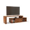 Zuma solid walnut modern tv console | Media Console in Storage by Modwerks Furniture Design. Item composed of walnut in minimalism or modern style