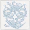 Octopi Tangle - Framed Canvas Art | Prints by Patricia Braune. Item composed of canvas