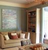 Waves 2 | Oil And Acrylic Painting in Paintings by Jill Krutick | Manolis Projects in Miami. Item composed of canvas and synthetic