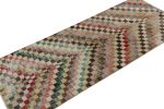 Vintage Zeki Müren Runner Rug with Geometric Patterns | Area Rug in Rugs by Rug and Kilim
