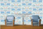 DECS02  ( EAU DE NIL ) | Wallpaper in Wall Treatments by ART DECOR DESIGNS. Item made of fabric & paper