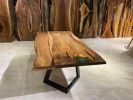 Walnut table, wooden table, live edge dine table | Dining Table in Tables by Gül Natural Furniture. Item made of wood works with country & farmhouse & rustic style