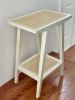 Caned Side Table: Bleached Maple | Tables by CraftsmansLife: Donald DiMauro Woodwork & Design. Item made of maple wood