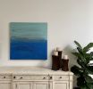 Emerald Bay | Oil And Acrylic Painting in Paintings by Julianna Poldi. Item composed of canvas and synthetic