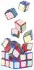 when I play rubix cube, it's the madness of the cubes in my | Oil And Acrylic Painting in Paintings by Virginie SCHROEDER. Item composed of canvas compatible with minimalism and art deco style