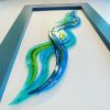Overlapping  Wave Sculpture | Wall Sculpture in Wall Hangings by Jaime Lesourd | Ivy Park at Glen Cove in Vallejo. Item composed of glass in contemporary or coastal style