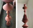 Terra Cotta Totem Sculpture | Sculptures by Zuzana Licko. Item made of stoneware