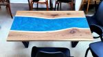 Epoxy Dining Table, Epoxy Resin Table, Epoxy Wood Table | Coffee Table in Tables by Innovative Home Decors. Item composed of wood compatible with country & farmhouse and art deco style