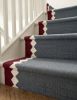 Handwoven Wool Bordeaux & Slate Stair Runner | Runner Rug in Rugs by Evergreen Carpets. Item made of wool works with boho & minimalism style