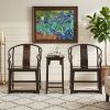 Legacy Minimalist Ming Dynasty Style Horseshoe Armchair Trio | Chairs by Dynasty Artisan. Item composed of wood in minimalism or contemporary style