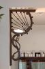 Art Nouveau Victorian Corner Fan Set | Art & Wall Decor by Wabashiki Woodworks. Item works with traditional style