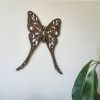 Luna moth wood wall art, celestial boho wall hanging | Wall Sculpture in Wall Hangings by Studio Wildflower. Item made of walnut compatible with boho and country & farmhouse style