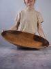 XXL 28" Oval Salad Wood Bowl, Table Decor | Serving Bowl in Serveware by TerraKlay. Item made of wood compatible with contemporary and country & farmhouse style