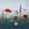 Summer Evening original floral painting on canvas | Oil And Acrylic Painting in Paintings by DaggArt. Item composed of canvas & synthetic