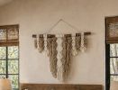 Western inspired Macrame Wall Hanging | Wall Hangings by A Modern Take Fiber Art. Item composed of wood & cotton compatible with boho and country & farmhouse style