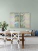 Canopy Mist - Diptych | Tapestry in Wall Hangings by Jessie Bloom Studio. Item composed of cotton in mid century modern or contemporary style