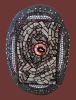 Eye In the Sky | Wall Sculpture in Wall Hangings by Gila Mosaics Studio. Item made of cement with glass works with contemporary & modern style