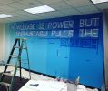 Lets Motivate The Employees Mural | Murals by Sheri Johnson-Lopez | 3100 McKinnon St in Dallas. Item made of synthetic