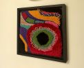 Small Dream Wave II | Tapestry in Wall Hangings by Atelier Taftique. Item made of wood with canvas works with boho & contemporary style