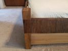 Live Edge Solid Black Walnut California King Size Bed | Bed Frame in Beds & Accessories by Closed Loop Woodworks. Item made of walnut
