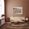 'Golden Cliffs' | Oil And Acrylic Painting in Paintings by Sangeeta Sagar. Item composed of canvas in contemporary or modern style