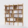GATE modular shelves system lacquered finish | Shelving in Storage by SVITANOK by Artem Zakharchenko. Item composed of wood and steel in boho or minimalism style