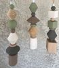 Celesté Pendant Geometric Wooden Beaded Modern Unique Boho | Pendants by Sand+Suede. Item made of wood with cotton