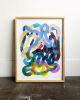 colorful swirls inspired by residency at LOOT mx in zihua | Oil And Acrylic Painting in Paintings by maja dlugolecki. Item made of paper