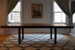 Reclaimed rustic wood table | Dining Table in Tables by Abodeacious. Item made of wood & metal