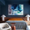 Ascension | Oil And Acrylic Painting in Paintings by Eugenie Diserio. Item composed of canvas in mid century modern or contemporary style