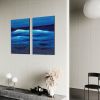 Out to Sea 1, & 2 Diptych | Oil And Acrylic Painting in Paintings by MELISSA RENEE fieryfordeepblue  Art & Design. Item composed of canvas and synthetic in contemporary or eclectic & maximalism style
