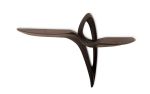 Amorph Orchid Wall Mounted Console Table in Ebony Finish | Tables by Amorph. Item composed of wood