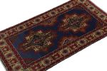 Rug & Kilim's Baluch Tribal Runner in Red, Blue & Brown | Area Rug in Rugs by Rug and Kilim