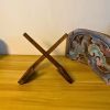 1920s Chinoiserie Carved Wood Fragment — Polychrome Architec | Sculptures by Loom&Drift. Item made of wood compatible with country & farmhouse and art deco style