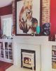 Fox & Kit | Oil And Acrylic Painting in Paintings by Natalie Jo Wright. Item composed of canvas