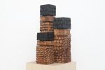 Black Ember Monoliths | Reclaimed Beech Wood Sculpture Set ( | Sculptures by Craig Forget. Item made of wood compatible with contemporary and japandi style