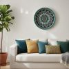 Large Basket for Boho Wall Decor | Decorative Plate in Decorative Objects by Sarmal Design. Item composed of cotton and fiber in boho or art deco style