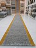Handwoven Wool Gold/Grey Stair Runner | Runner Rug in Rugs by Evergreen Carpets. Item made of wool compatible with boho and minimalism style