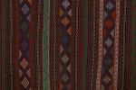 Vintage Baluch Tribal Kilim with Colorful Stripes & Motifs | Area Rug in Rugs by Rug and Kilim